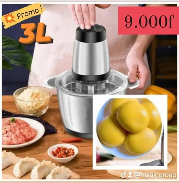 Hachoir électrique à 3 litres