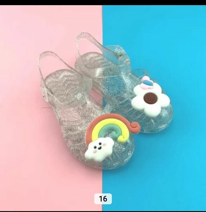 Sandales Jelly Enfant Pailletées