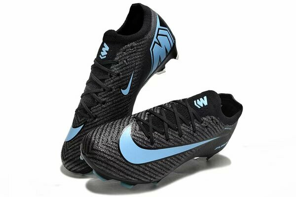 Chaussures de football Nike noires/bleues