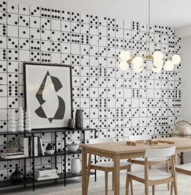Papier peint design dominos