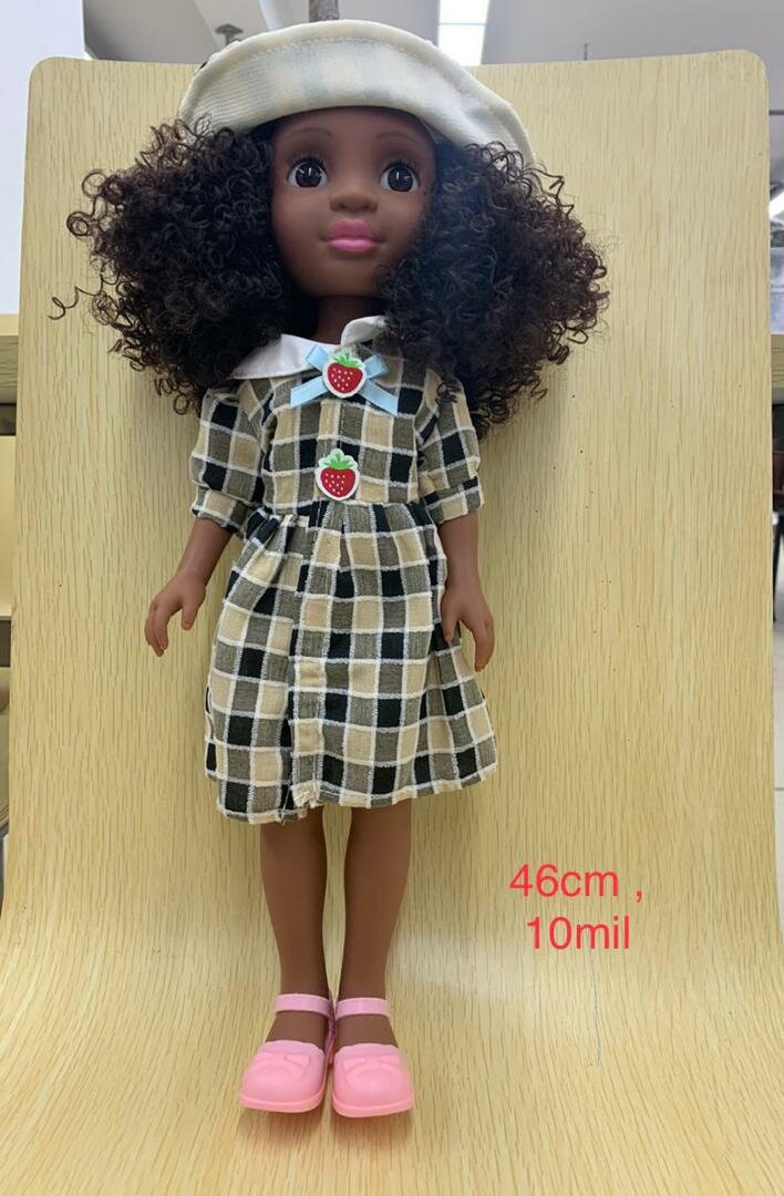 Poupée Africaine 46cm elle cha