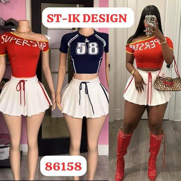 Ensemble crop top et jupe ST-IK