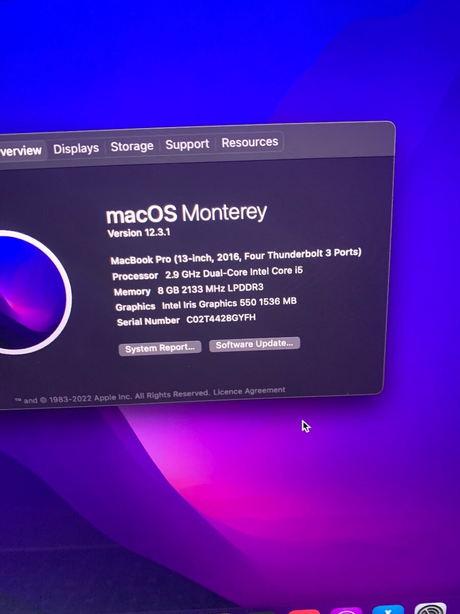 MacBook Pro 2016 Touch Bar