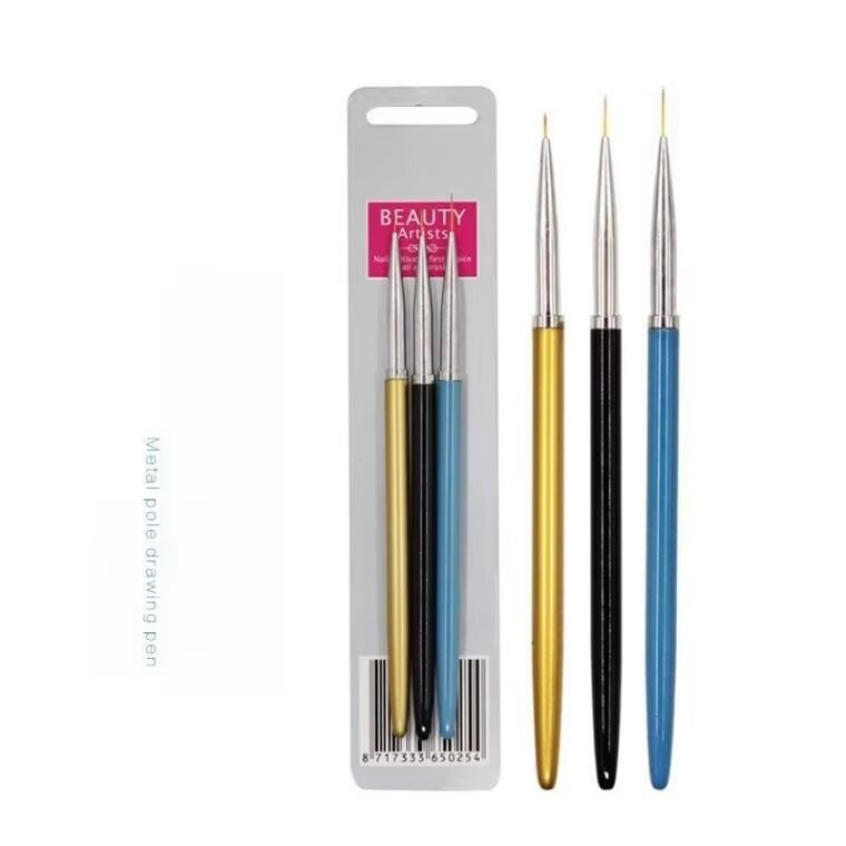 Pinceaux Ongles Art 3 Pièces