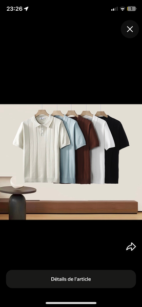 Polo en Coton Respirant Homme