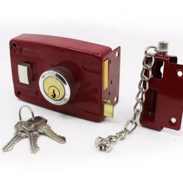 Serrure de sécurité robuste rouge