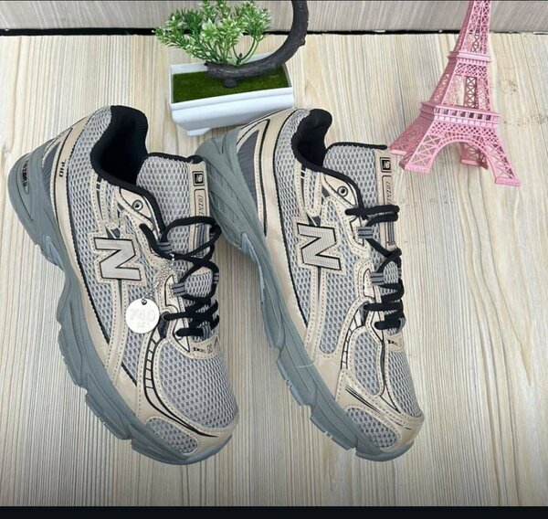 Sneakers de course beige