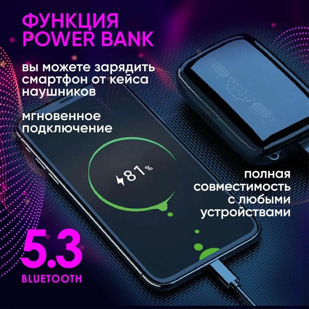 Беспроводные bluetooth наушники м10 tws