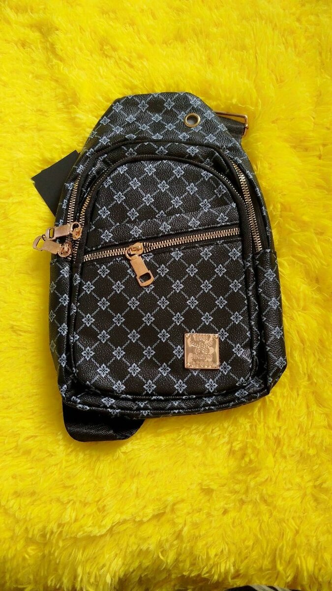 Sac banane élégant motif bleu