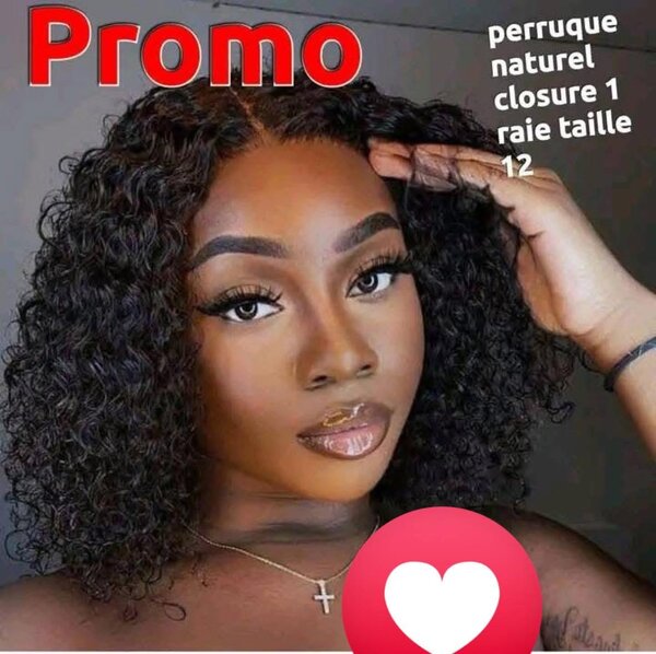 Perruque Naturelle Bouclée