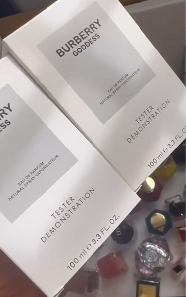 Burberry goddess demonstration tester