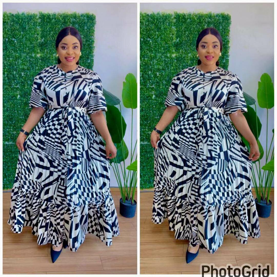 Robe longue colorée élégante