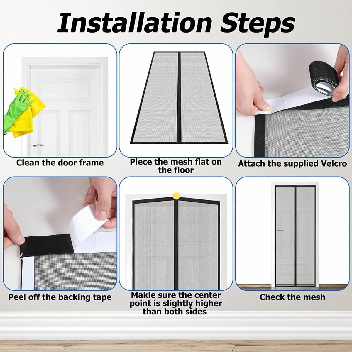 Polyester screen door net