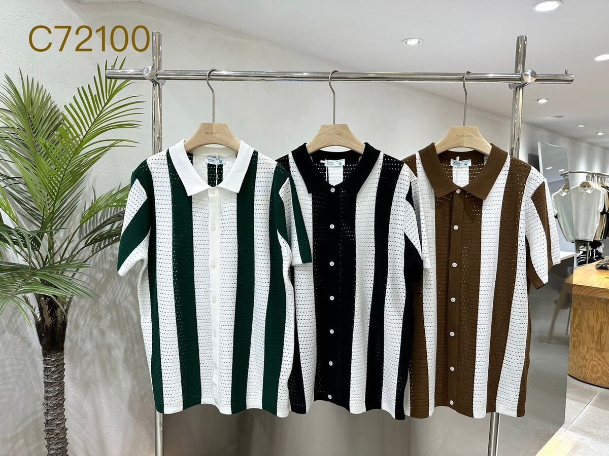 Chemises Polo en Maille Hommes