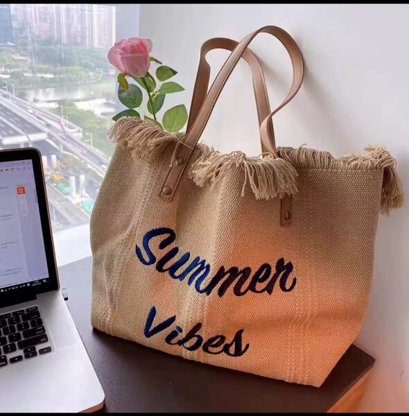 Sac en toile 'Summer Vibes'