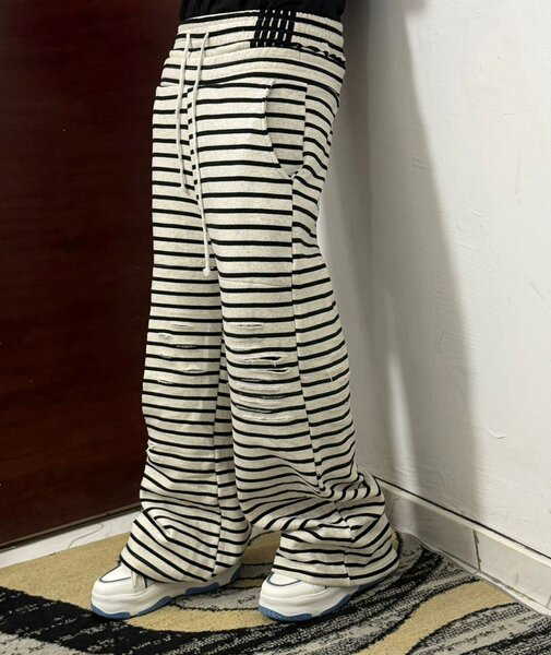 Pantalon à rayures confortable