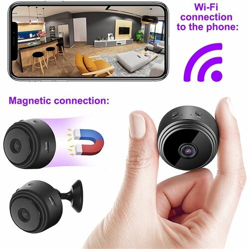 Caméra Mini 1080P HD Wi-Fi