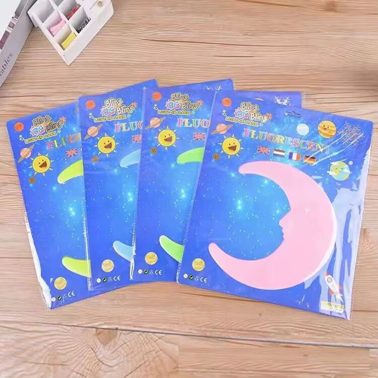 Lot de 3 Stickers fluorescents