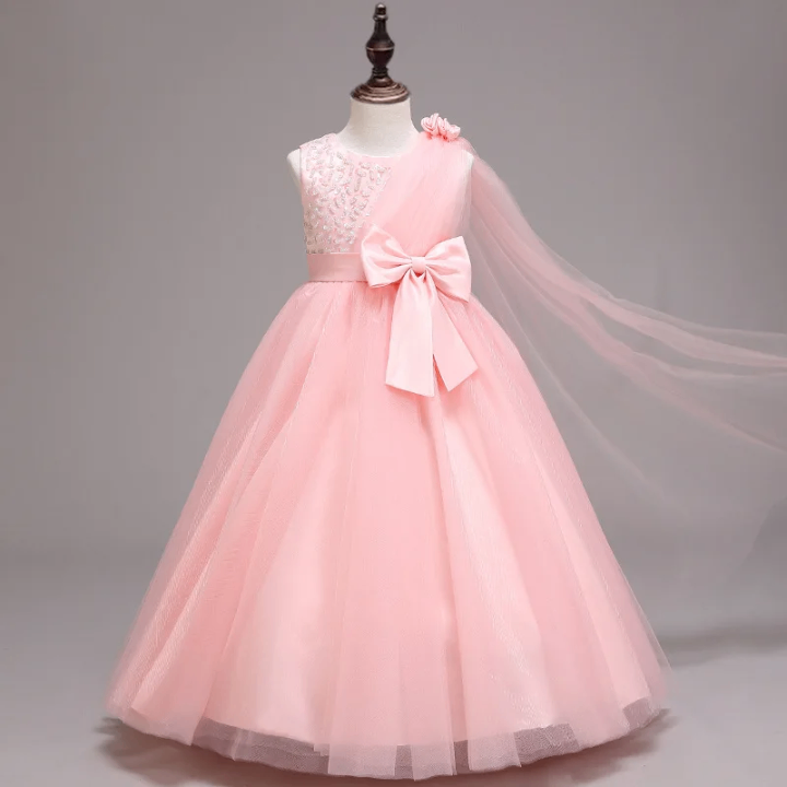 Robe de princesse rose enfant