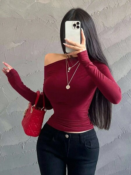 Top asymétrique femme