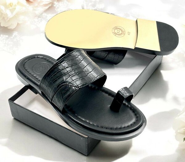 Quality leather slippers