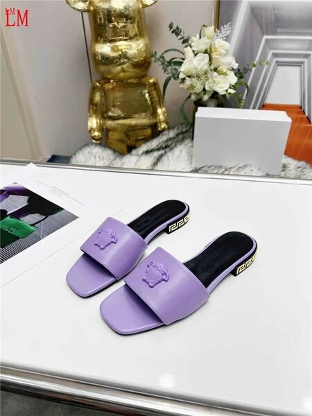 Versace Medusa plaque slippers