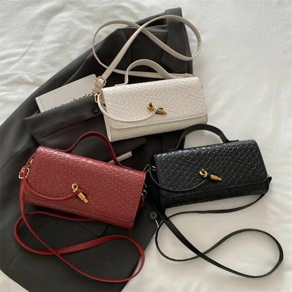 Sac Bandoulière Tissé Élégant