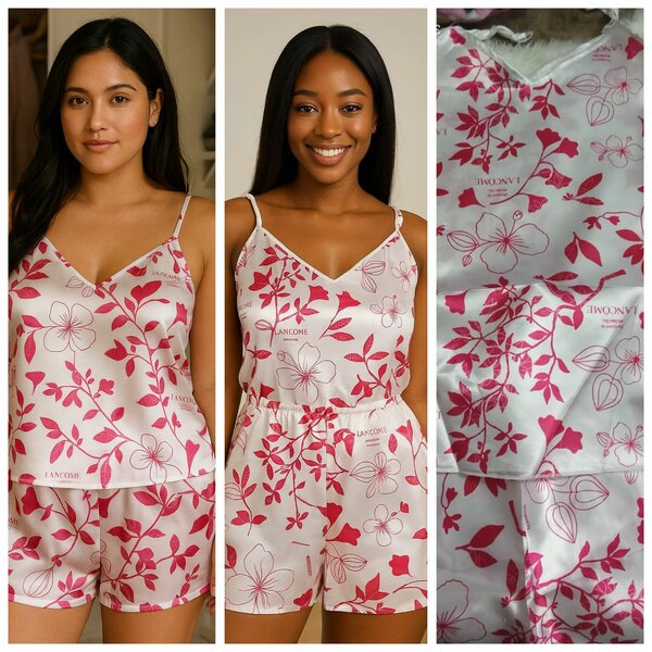 Pyjama deux pièces en satin