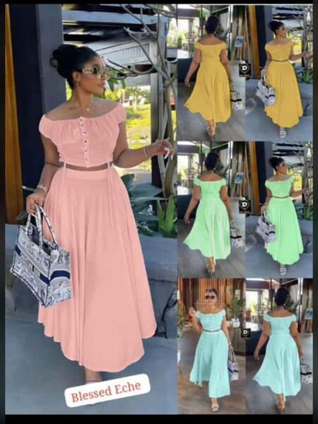 Two piece ladies wear