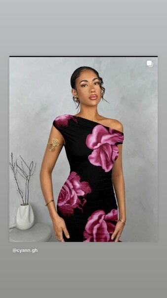 Long Shoulder Bodycon Dress