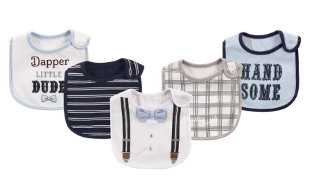 Infant Cotton Bibs 5pk