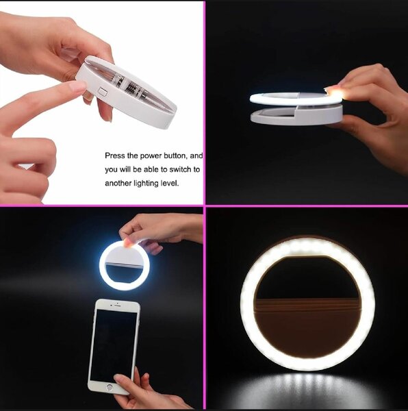 Small Selfie Ring Light For Mobile