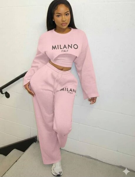 Ensemble loungewear rose