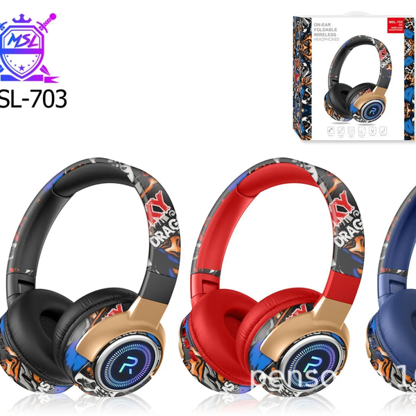 MSL-703 Casque Bluetooth Pliable