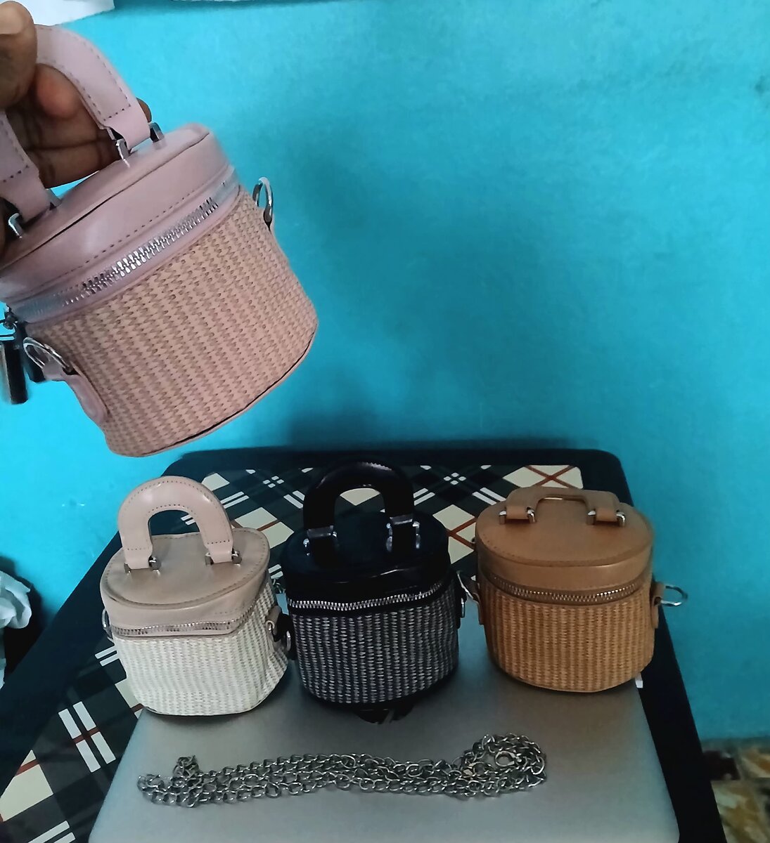 Mini bandoulière à chaînette