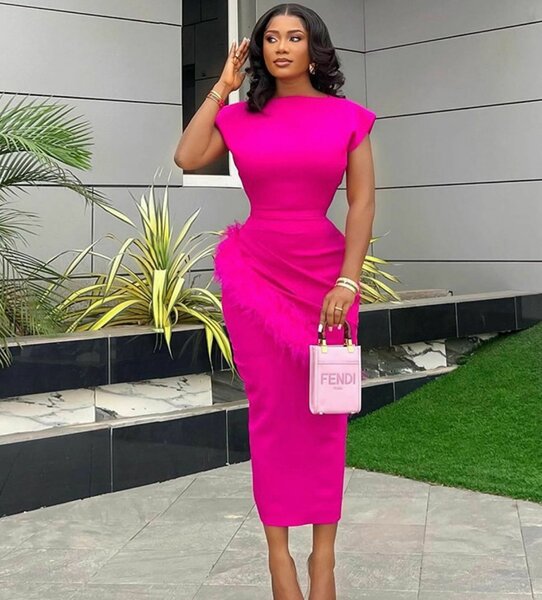 Solid bodycon dress (with vent) 