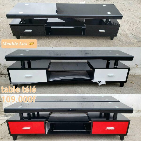 Meuble TV moderne noir