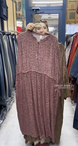 платье коричневое