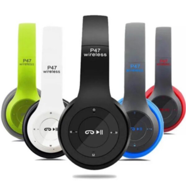 P47 Wireless Headphones Over Ear Super Bass 5.1.