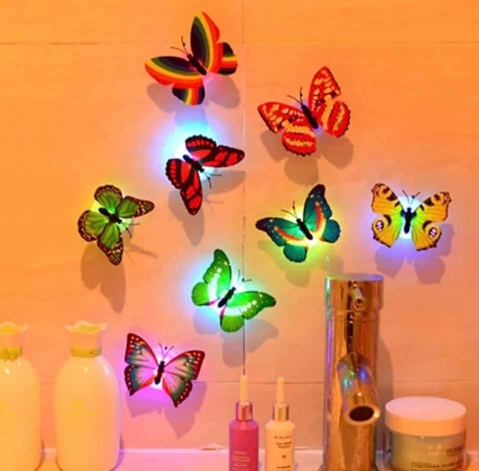 Lumières papillon LED murales