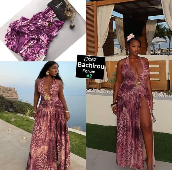 Robe longue élégante imprimée