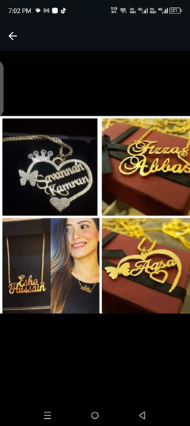 Customise neckless with your name