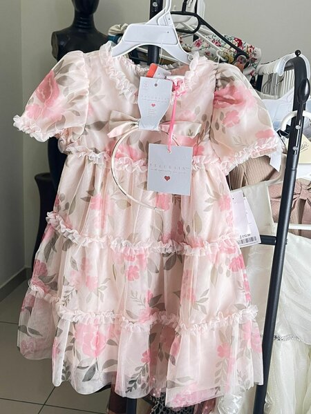 Robe Fille à Fleurs 3-4 Ans