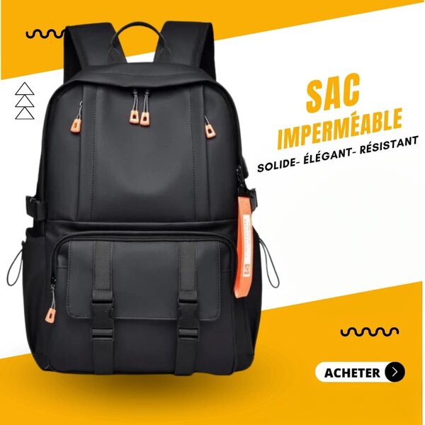 Sac à dos imperméable élégant