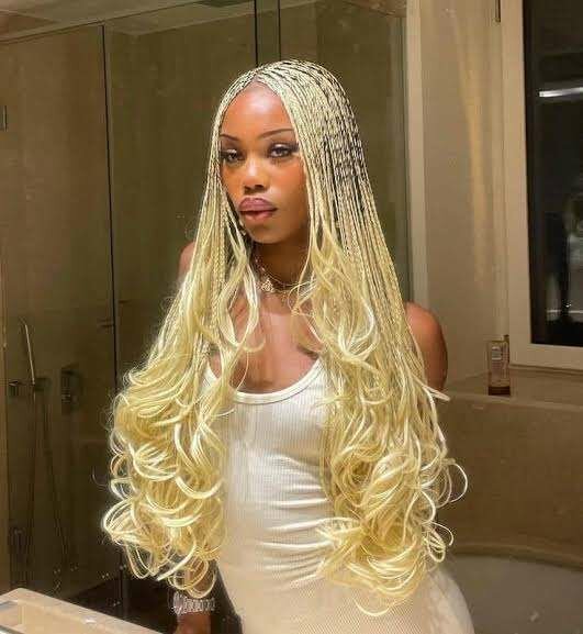 Mèches à tresser french curl