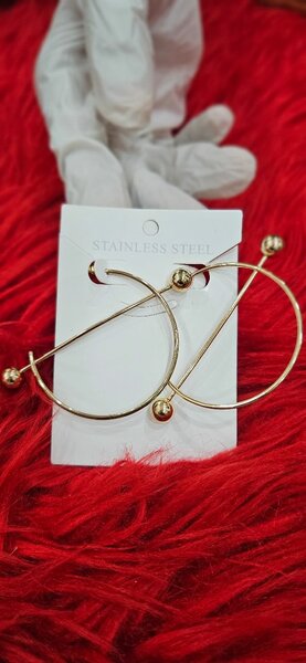 Boucles d'oreilles créoles acier