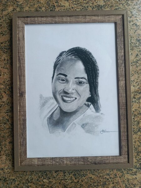 Portrait au crayon -  A4