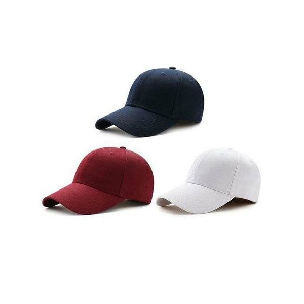 Adjustable Baseball Cap - 3 Pieces - Multicolour