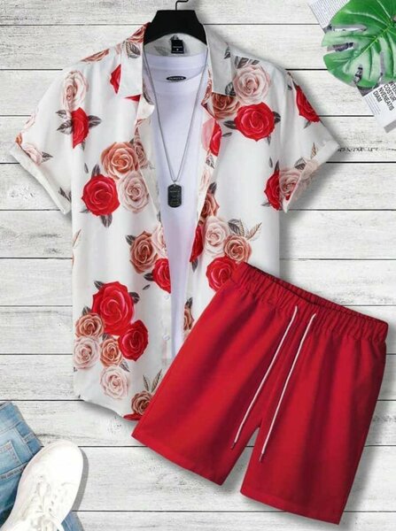 Men beach wear(top and down)