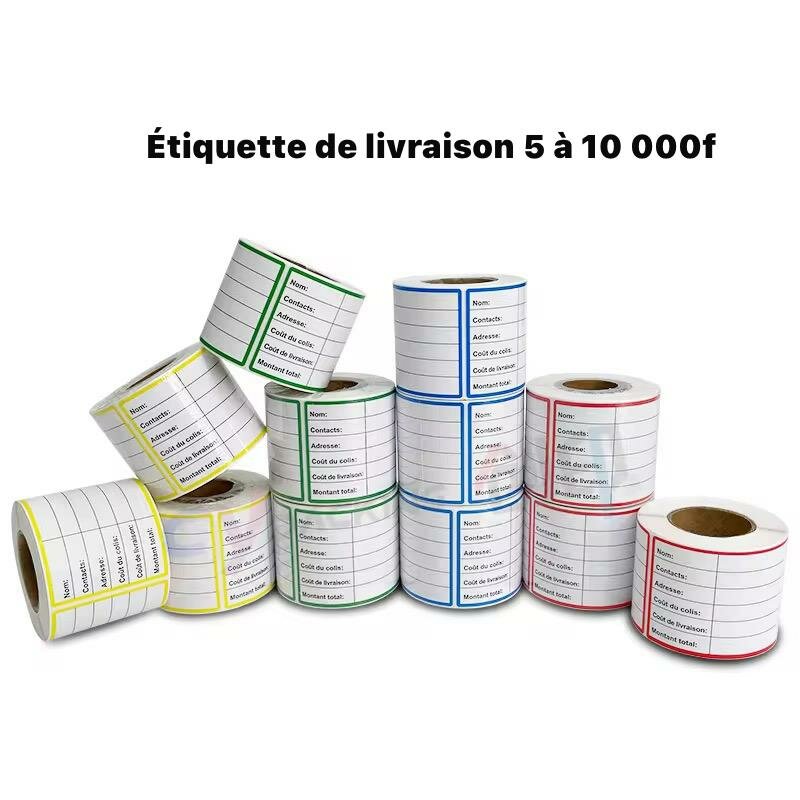 Étiquettes de livraison adhésives